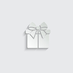 gift box - vector icon