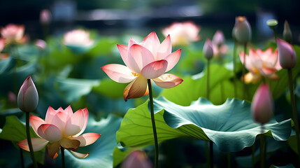 Serenity in Green Lotus