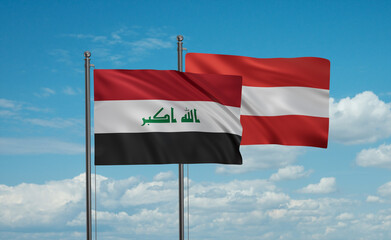 Austria and Iraq flag