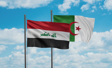 Iraq and Algeria national flag