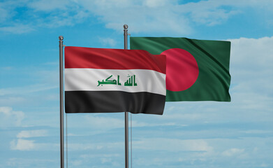 Bangladesh and Iraq flag