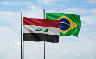 Brazil and Iraq flag