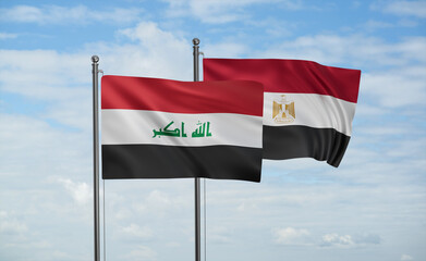 Egypt and Iraq flag