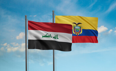 Ecuador and Iraq flag