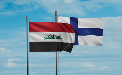 Finland and Iraq flag