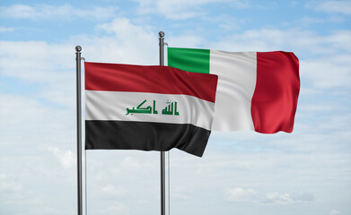 Italy and Iraq flag