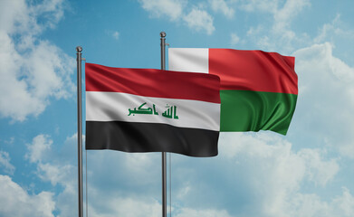Madagascar and Iraq flag