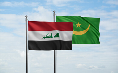 Mauritania and Iraq flag