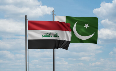 Pakistan and Iraq flag
