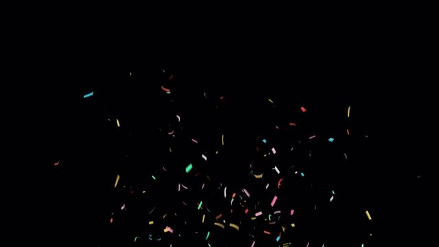Confetti Particles. With Alpha Channel Prores4444.