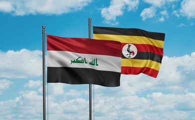 Uganda and Iraq flag