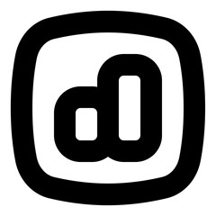 Graph line style icon vector design and illustration template