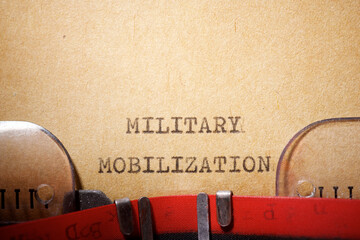 Military mobilization text