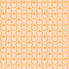 Orange fruit background in the pattern