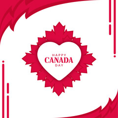 Happy Canada Day Social Media Post Template