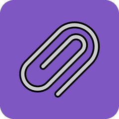 Obraz premium Paperclip Icon