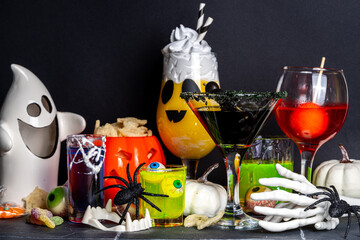 Halloween party bar drinks