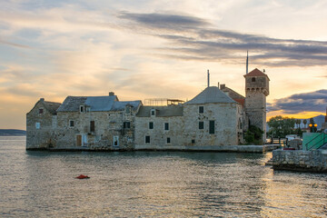 Sunset at Kastilac in Kastel Gomilica, Kastela. 16th century fort. The exterior was used as a Game of Thrones location - the Free City of Braavos