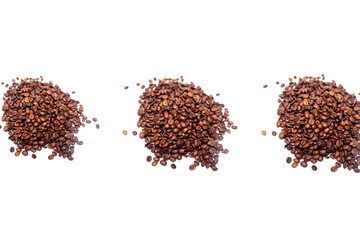 coffee beans isolated on white background,Isolated Studio shot coffee bean on white