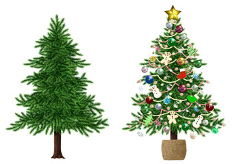 クリスマスツリー デコレーション  もみの木