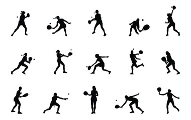 Female Paddle Tennis Player