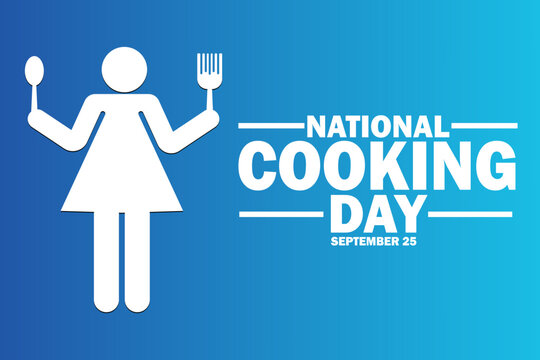 National Cooking Day Vector illustration. Cooking concept. Template for background, banner, card, poster with text inscription. 