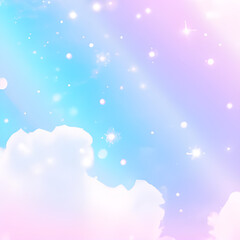 Obraz premium Pastel sky fantasy background.
