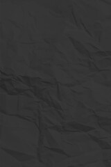 Black clean crumpled paper
