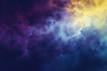 Fototapeta na wymiar Purple Yellow Blue Space , Panoramic Background