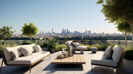 Experience the integration of outdoor living in urban spaces with modern flat design. The...