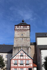 Zentturm in Bischofsheim in der Rhön.