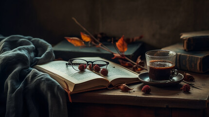 Cozy Comfort. Happiness in the Little Things.  AI Generated