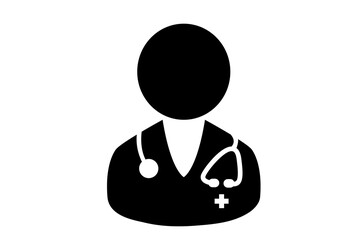 doctor icon isolate on transparent background PNG file