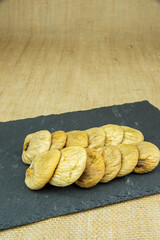 Dried figs protoben on table