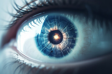 Naklejka premium Anatomy of Human Eye 