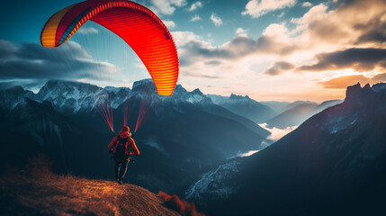 Paragliding in the Mountains