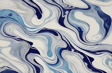 Obraz premium Abstract Liquid Marble Texture Ink Ripples Watercolor Design Background
