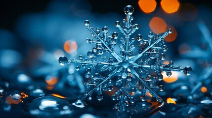 Snowflakes in Detail.  Close-Up Snow Crystals