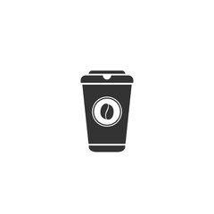 Coffee Time icon. Vector coffee to go in flat