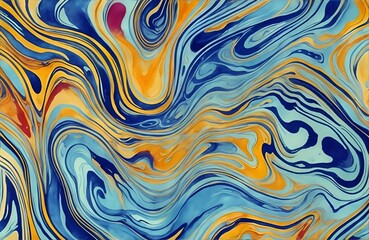 Abstract Liquid Marble Texture Ink Ripples Watercolor Design Background