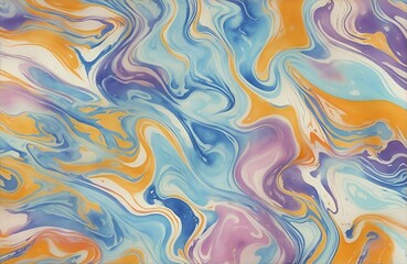 Abstract Liquid Marble Texture Ink Ripples Watercolor Design Background