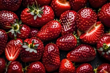 close-up of strawberry