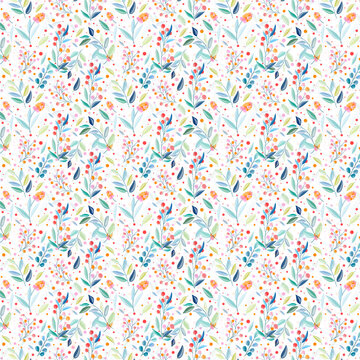 confetti on white pattern Design