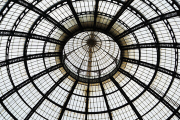 Dome of the Galleria Vittorio Emanuele in Milan, Italy
