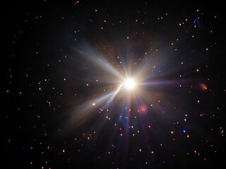 brief bright flash of a massive star supernova