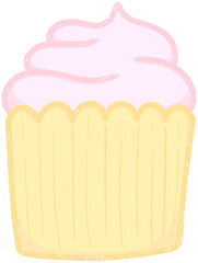 cupcake with cream