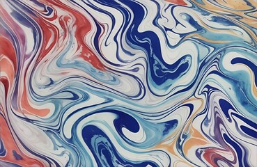 Fototapeta premium Abstract Liquid Marble Texture Ink Ripples Watercolor Design Background