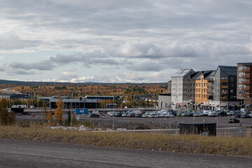 KIRUNA, SWEDEN - SEPTEMBER 13, 2023: The New city center of Kiruna.