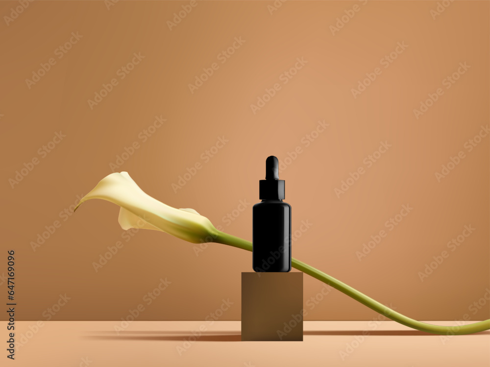 Poster abstract 3d vector minimal scene for mockup product display. cosmetic product background for sale ev