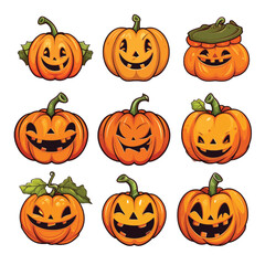 Halloween Pumpkin Set